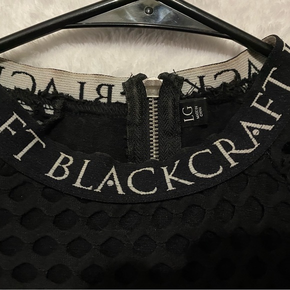Black Craft Cult LG Black Mesh short dress - Picture 2 of 5
